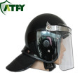 Capacete transparente personalizado da polícia do controle de motim da viseira de cara do anti capacete da polícia de motim com material do ABS ou do PC